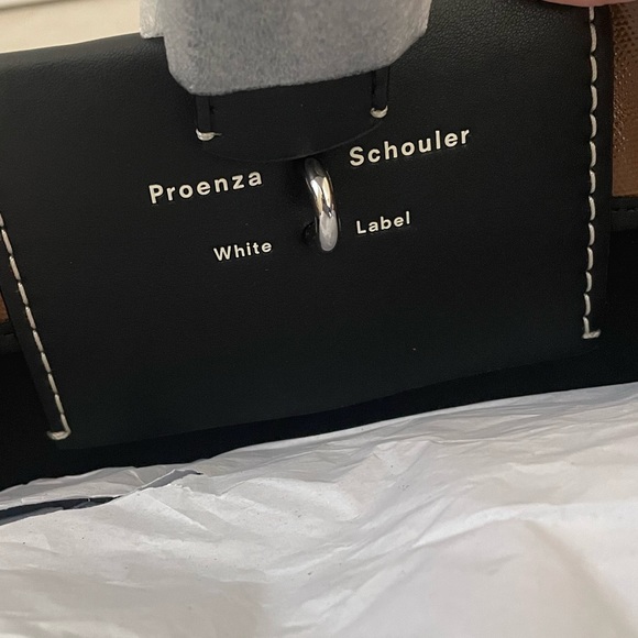 NWT Proenza Schouler White Label Sullivan bag coated canvas brown and black - Picture 3 of 16